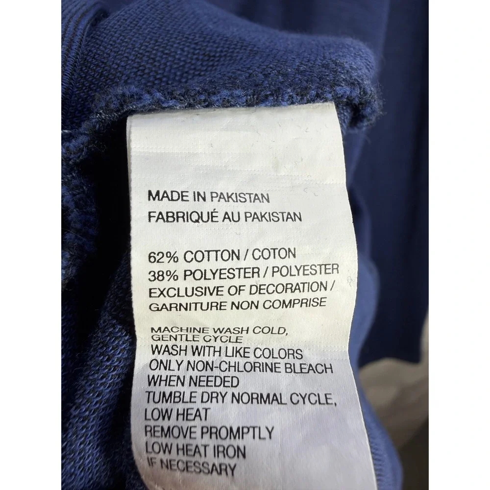 Izod Quarter Zip Pullover Mens 3XLT Blue Luxury Classics Mock Neck Sweater